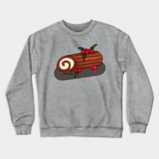 Christmas Yule Log Crewneck Sweatshirt